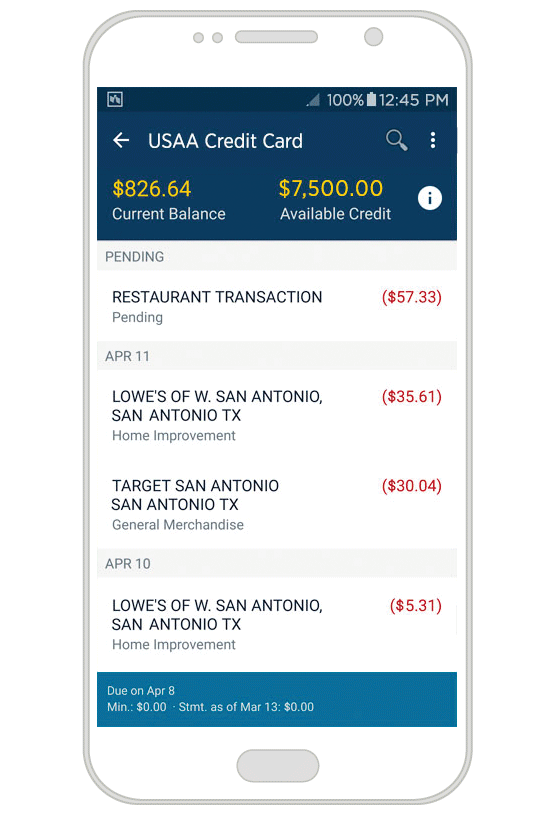 USAA Rate Advantage Visa Platinum® Credit Card | USAA